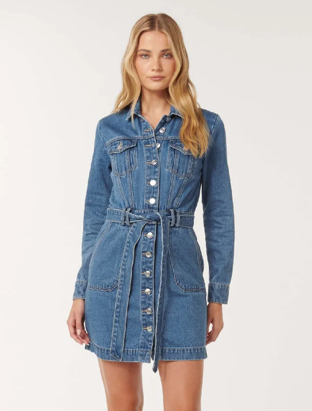 Women's Apparel Raelyn Denim Dress