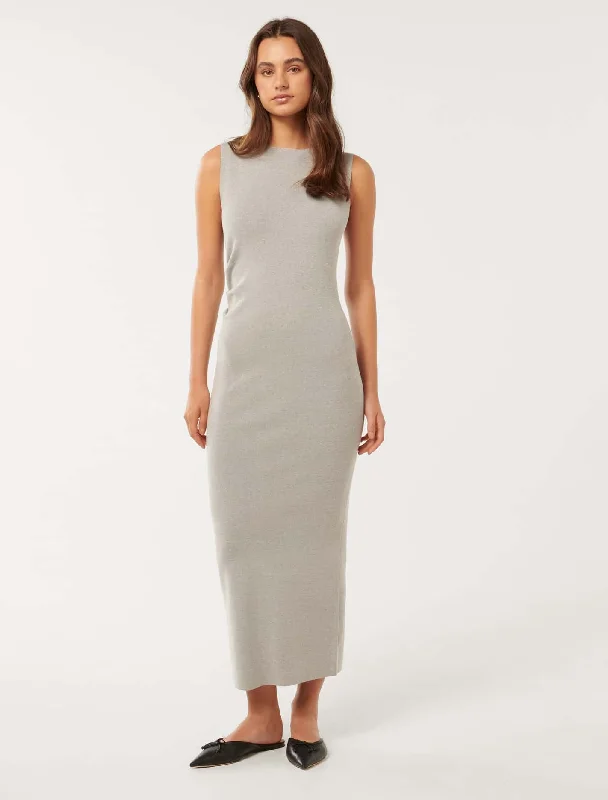 Women's Work Apparel Rayna Knitted Midi Dress