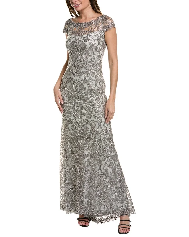 Women's Wardrobe Apparel Tadashi Shoji Embroidered Gown