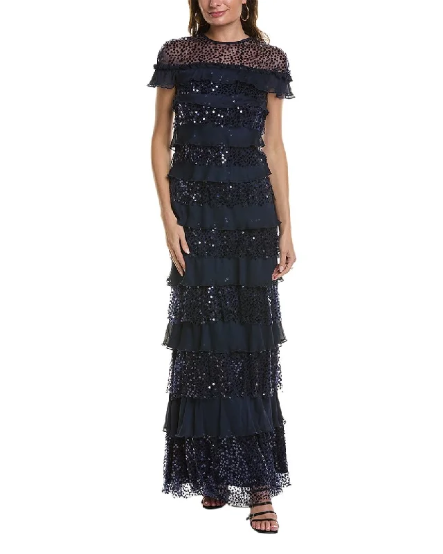 Women's Trendy Apparel Tadashi Shoji Tiered Gown