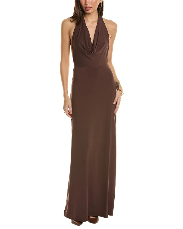 Women's Tops And Clothing WeWoreWhat Cowl Halter Maxi Dress