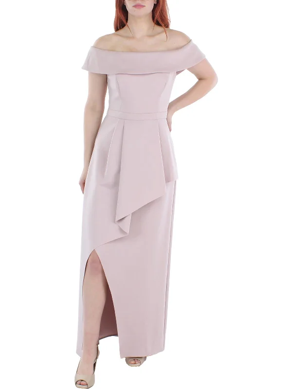 Women's Trendy Casual Clothes Womens Off-The-Shoulder Asymmetrical Evening Dress