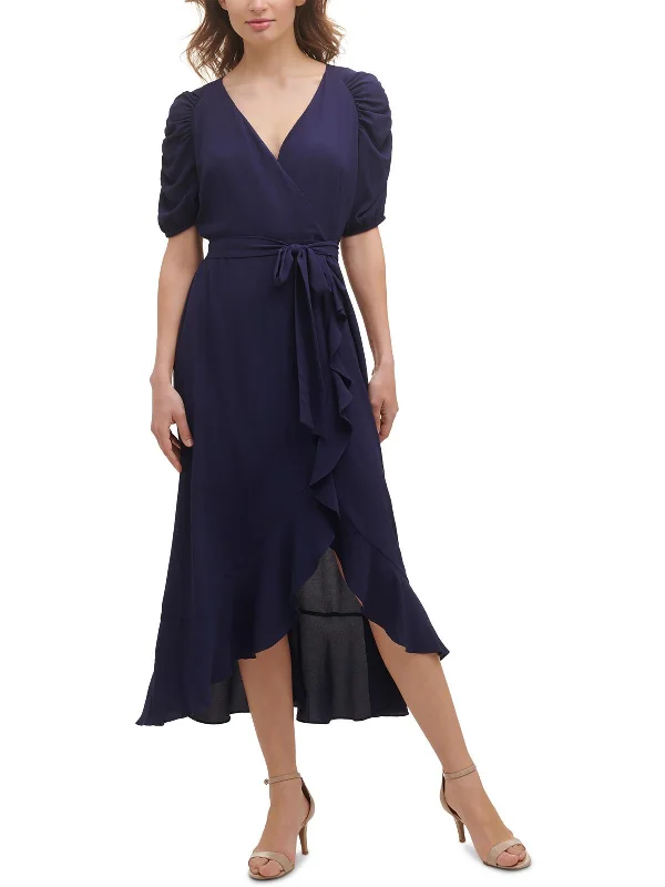 Women's Holiday Outfit Womens Ruffled Long Maxi Dress