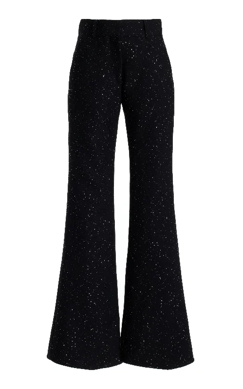 Stylish And Comfortable Clothing For Women Allanon Sequin Pant in Black Virgin Wool