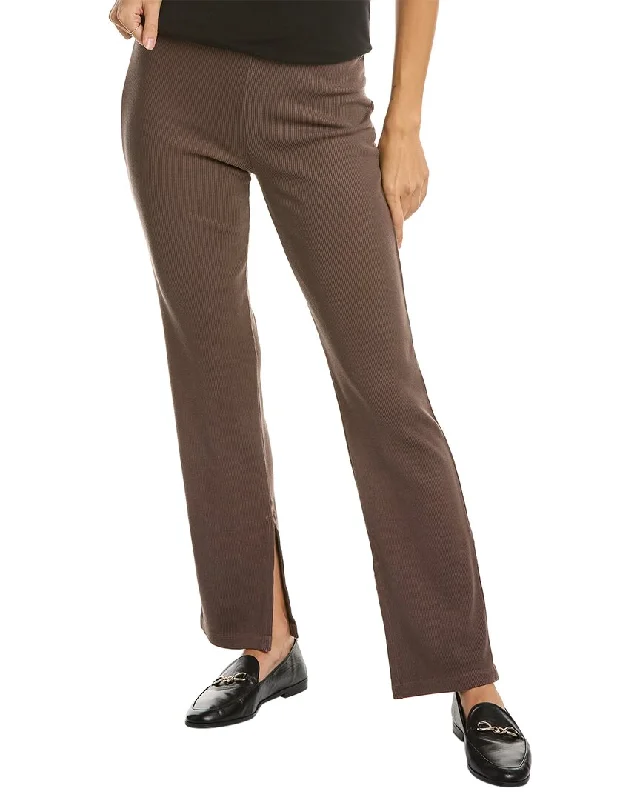 Women's Street Style Casual Wear LANSTON Slit Straight Leg Pant