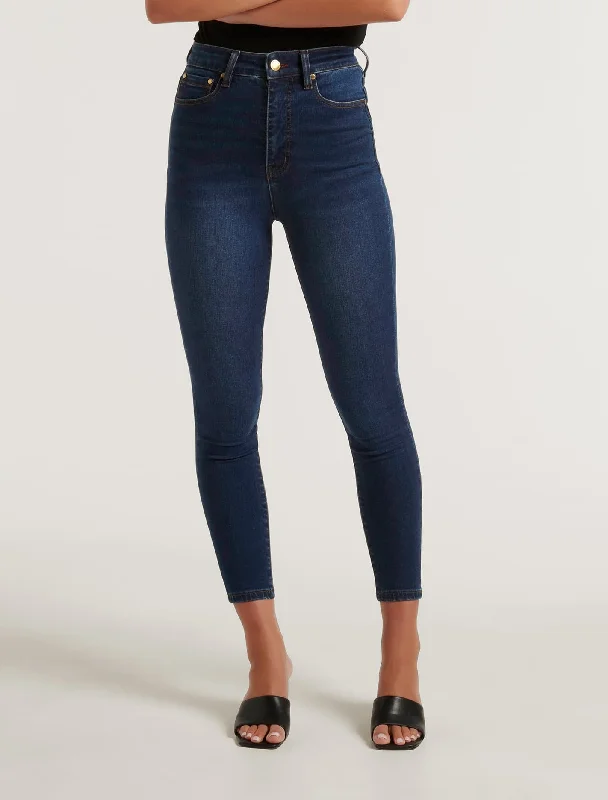 Affordable Luxury Women's Apparel Mila Cropped High-Rise Skinny Jeans