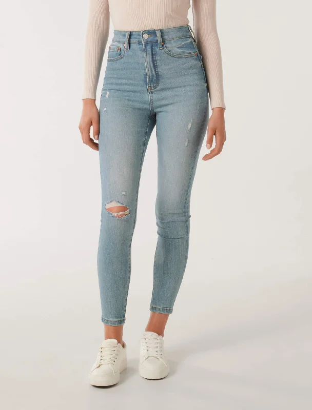 Sophisticated Women's Fashion Mila High-Rise Skinny Jeans