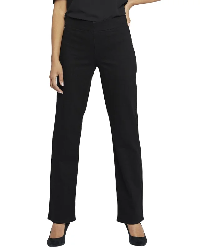 Modern Women's Fashion with Vintage Touches NYDJ Bailey Black Rinse Straight Jean