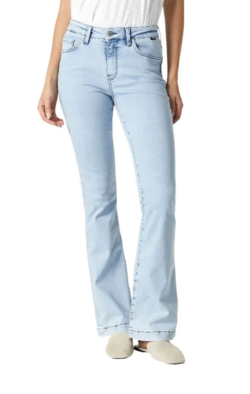 Online Shopping Boutiques Sydney High Rise Flare Jeans In Bleach Feather Blue