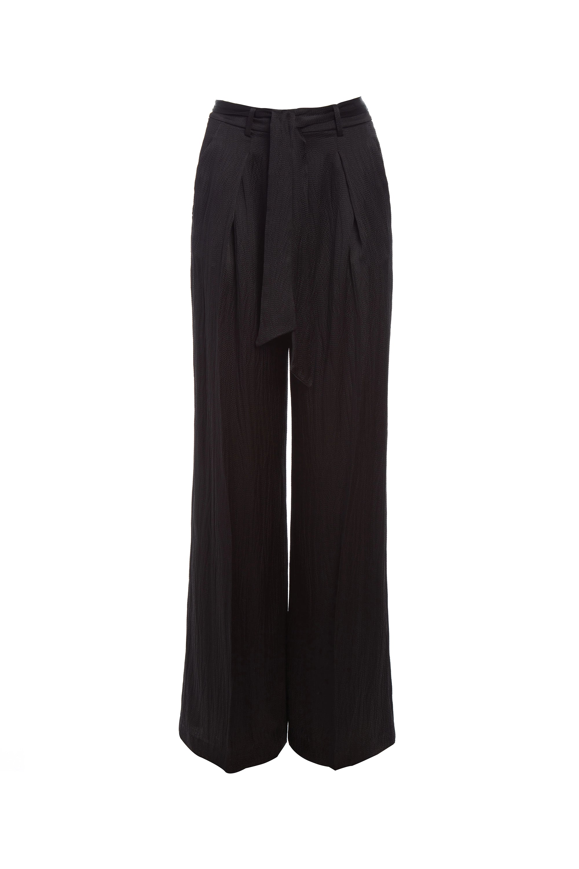 High-Fashion Women's Clothing Thomazia Pant in Black Silk