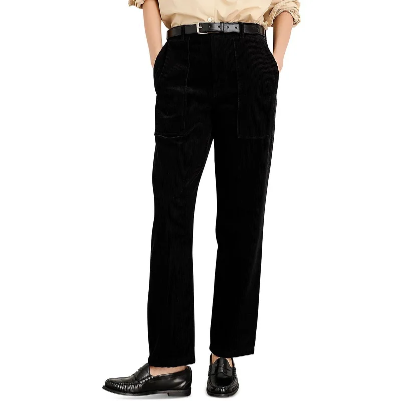 Women's Elegant Evening Outfit Womens Corduroy Straight Leg Straight Leg Pants